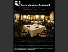 Tablet Screenshot of katsurarestaurant.com